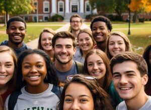 (Featured Image Suggestion: A group of diverse students smiling on a Kansas college campus, symbolizing opportunity and growth.)